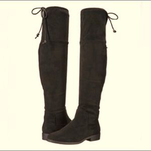 Rampage over the knee flat stretch boots